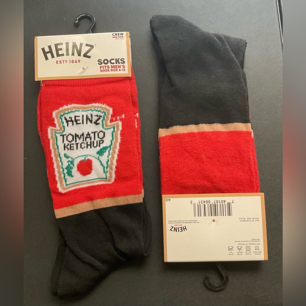 Novelty Silly Socks - HEINZ Tomato Ketchup